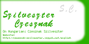 szilveszter czesznak business card